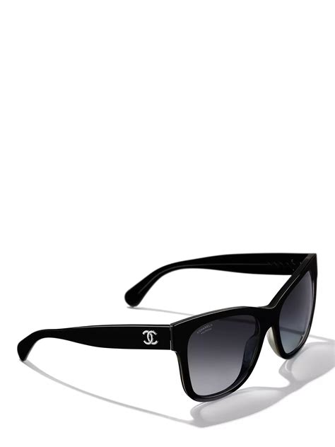 chanel 5380 black|Chanel Square Sunglasses CH5380 56 Grey & Black Polarised .